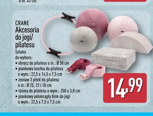 Obręcz do pilatesu Crane promocja w Aldi