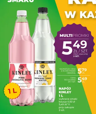 Napój Kinley 1l Pink Aromatic Berry promocja w Duży Ben