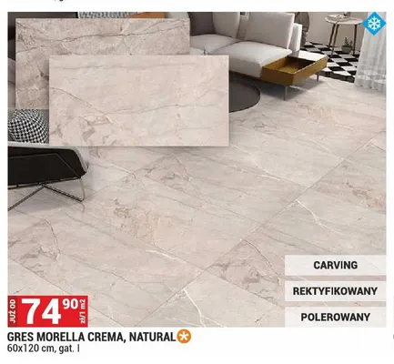 Gres Morella Natural 60x120 cm promocja w Merkury Market