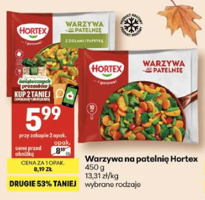 Warzywa na patelnię Hortex promocja w Delikatesy Centrum