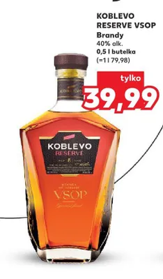 Brandy KOBLEVO RESERVE VSOP 40% alk. promocja w Kaufland