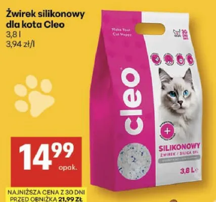 Żwirek silikonowy dla kota promocja w Delikatesy Centrum