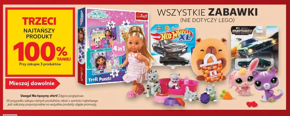 Puzzle 4 w 1 Gabby's Dollhouse Trefl promocja w Kaufland