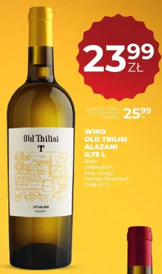 Wino Old Tbilisi Alazani promocja w Duży Ben