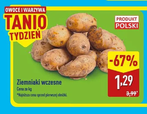 Ziemniaki wczesne promocja w Aldi