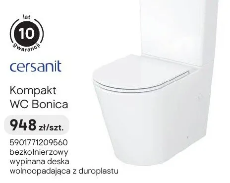 Kompakt WC Cersanit Bonica promocja w Castorama