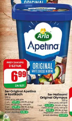 Ser Original Apetina w kostkach promocja w Dino