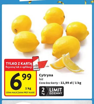 Cytryny promocja w Intermarche