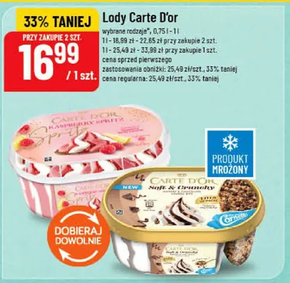 Lody Carte D'or promocja w POLOmarket