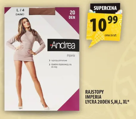 Rajstopy Imperia lycra 20den S,M,L,XL promocja w Arhelan