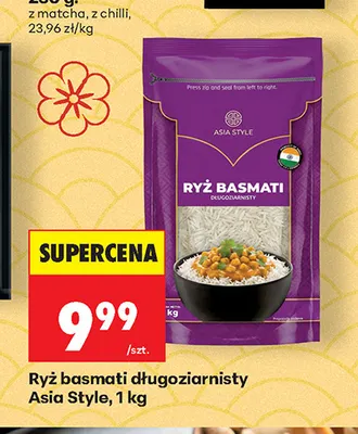 Ryż basmati długoziarnisty Asia Style promocja w Biedronka