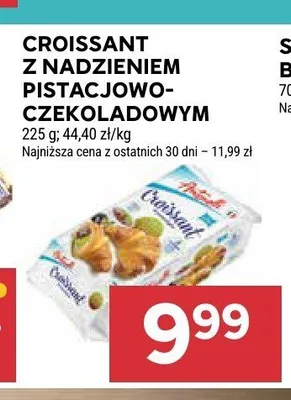 Croissant z nadzieniem pistacjowo-czekoladowym promocja w Stokrotka
