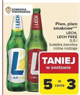 Piwo Lech Free promocja w Carrefour Market