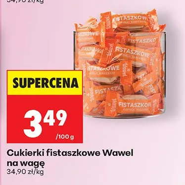 Cukierki fistaszkowe Wawel na wagę promocja w Biedronka