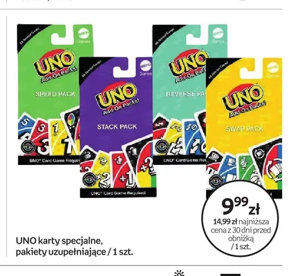 Karty specjalne UNO Stack Pack pakiet uzupełniający promocja w Empik