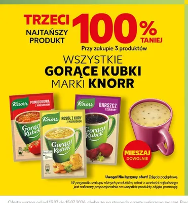 Gorące kubki marki Knorr promocja w Kaufland