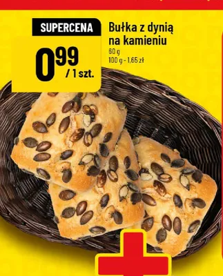 Bułka z dynią na kamieniu promocja w POLOmarket