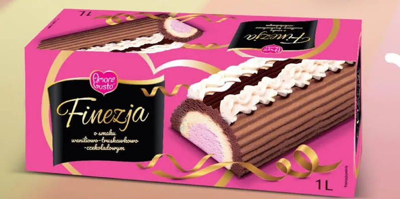 Lody Finezja waniliowo-truskawkowo-czekoladowe promocja w POLOmarket