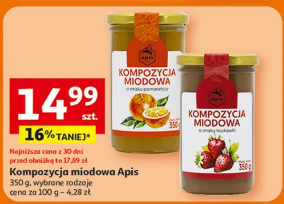 Kompozycja miodowa Apis promocja w Auchan
