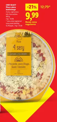 Pizza z pieca kamiennego capricciosa Chef Select promocja w Lidl