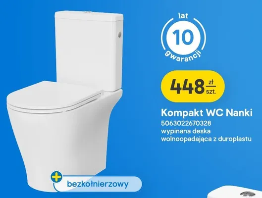 Kompakt WC Nanki promocja w Castorama
