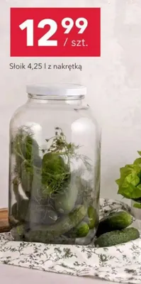 Słoik 4,25 l z nakrętką promocja w Nela