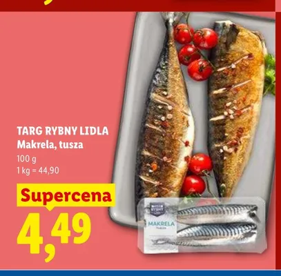 Makrela tusza Targ Rybny Lidla promocja w Lidl