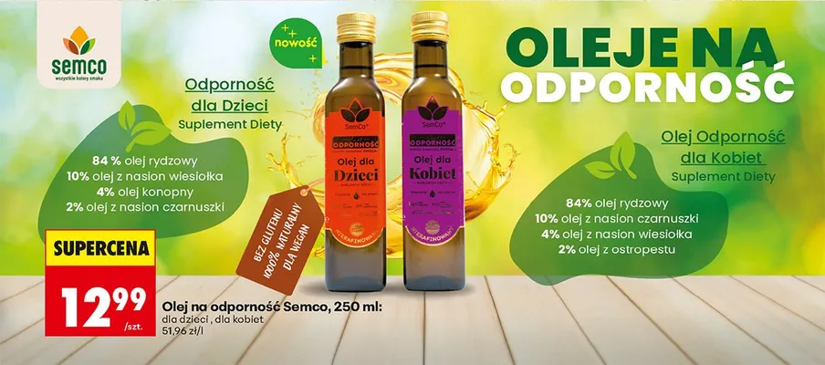 Olej na odporność dla kobiet 250 ml promocja w Biedronka