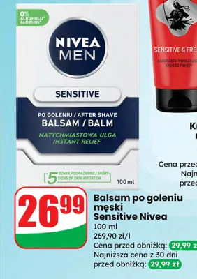 Balsam po goleniu męski Sensitive promocja w Dino