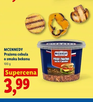 Prażona cebula o smaku bekonu MCENNEDY promocja w Lidl