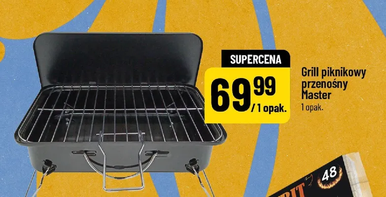 Grill piknikowy przenośny Master POLOmarket promocja w POLOmarket