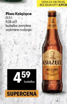 Piwo Książęce promocja w Delikatesy Centrum