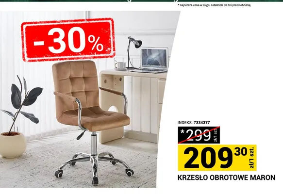 Krzesło obrotowe Maron promocja w Merkury Market
