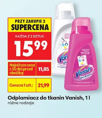 Odplamiacz do tkanin różne rodzaje promocja w Biedronka