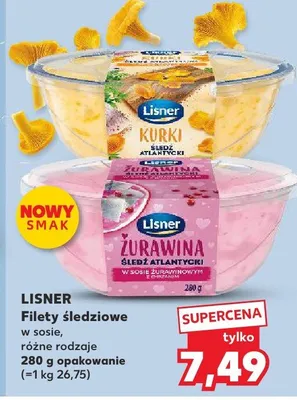 Filety śledziowe w sosie, różne rodzaje promocja w Kaufland