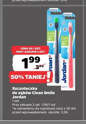 Szczoteczka do zębów Clean Smile Jordan promocja w Netto
