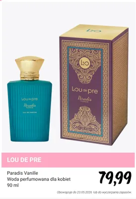 Woda perfumowana dla kobiet Lou de pre Paradis Vanille promocja w Rossmann