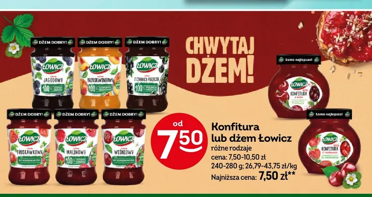 Dżem z czarnych porzeczek Łowicz promocja w Żabka