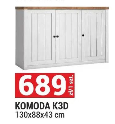 Komoda K3D Prowansja promocja w Merkury Market