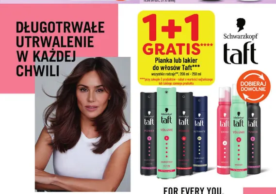Pianka do włosów Taft promocja w POLOmarket