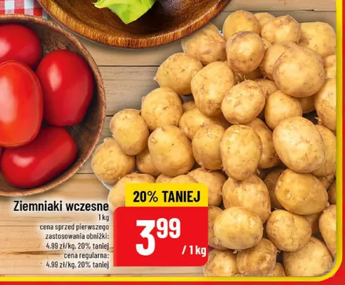 Ziemniaki wczesne promocja w POLOmarket