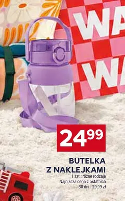 Butelka z naklejkami promocja w Stokrotka