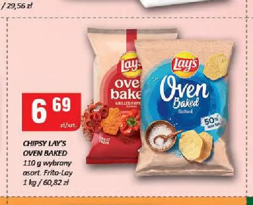 Chipsy Lay's Oven Baked Salted promocja w Chorten