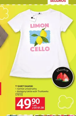 T-shirt damski promocja w Selgros