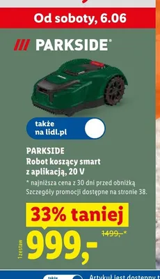 Robot koszący smart Parkside promocja w Lidl