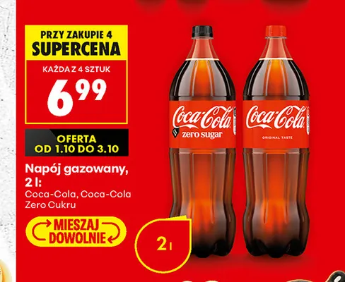 Napój gazowany Coca-Cola Zero Cukru promocja w Biedronka