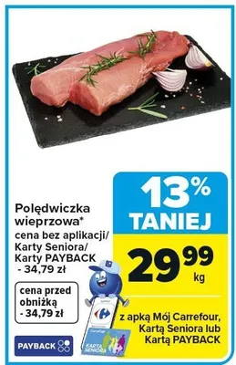 Polędwiczka wieprzowa promocja w Carrefour Market