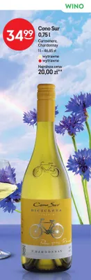 Wino białe wytrawne Cono Sur Bicicleta Reserva Chardonnay promocja w Żabka