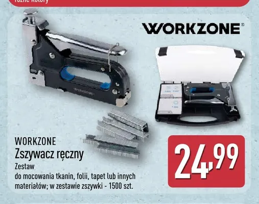 Zszywacz ręczny Workzone promocja w Aldi