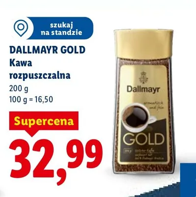 Kawa rozpuszczalna Gold promocja w Lidl